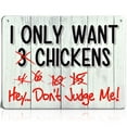 thumbnail image 1 of Bigtime Signs Solo Quiero Gallinas - Granja, Hogar, Cocina, Gallinero, Decoraciones - 2 Agujeros para Colgar - Decoración para Fanáticos de Aves de Corral - 9 x 12 Pulgadas, 1 of 3