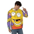 thumbnail image 4 of Simpsons Men's Hoodie With Color Drawstrings Sweatshirt Hooded Pullover Print Winter Coat Jacket Large, 4 of 9