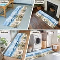 thumbnail image 6 of Summer Scenery Washable Runner Rugs 2'x6', Watercolor Beach Chair Low Pile Throw Entryway Rug Non-Slip Sturdy Edge Binding Carpet for Indoor Bedside Entrance Bedside, 6 of 9