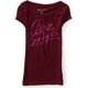 thumbnail image 1 of Aeropostale Womens Sequin Script Graphic T-Shirt, Rojo, Small, 1 of 2