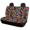 thumbnail image 4 of Uourmeti Tropical Hibiscus Floral Car Seat Covers with SUV Van, Non-Slip Stretch Car Back Seat Covers(2 Pack), 4 of 5