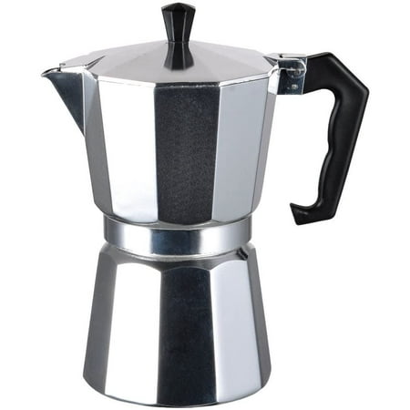 J&V TEXTILES Stovetop Espresso and Coffee Maker, Moka Pot for Classic Italian and Cuban Caf Brewing, Cafetera, Twelve Cup