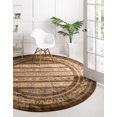 thumbnail image 3 of Rugs.com Kashkuli Gabbeh Collection Rug – 8' Round Brown Medium Rug Perfect For Kitchens, Dining Rooms, 3 of 8