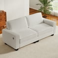 thumbnail image 3 of Bonzy Home 81" Modern Corduroy Loveseat — Plush 2-Seater Sofa with Thick Cushions, Wide Arms & USB / Type-C Charging Ports, 3 of 10