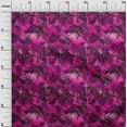 thumbnail image 3 of oneOone Cotton Cambric Fuschia Pink Fabric Abstract Sewing Material Print Fabric By The Yard 56 Inch Wide, 3 of 5