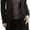 Chocolate & Brown, variant on ToBeInStyle Women's Long Sleeve Ribbed Knit Warm Duster Cardigan - Black - Large