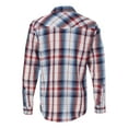 thumbnail image 2 of Burnside Long Sleeve Plaid Shirt , M, Red, 2 of 2