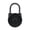 Black, variant on Mini Round Fingerprint Padlock Portable Lock for Travel Luggage and Cabinet Use ,Easy DIY Installation