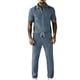 thumbnail image 1 of Pantalones de Cintura Elástica para Hombre Set Casual de Verano con Cremallera de Manga Corta Y Pantalones de Bolsillo con Cordón con Bolsillos de Cremallera para Hombres, 1 of 9