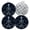 Black1119, variant on 4 PCS Pot Holders for Kitchen,Potholders Sets with Hook for Oven,Cooking,Baking,Submarine Dolphin In Painted Blues