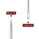 thumbnail image 4 of Uxcell Aguja de tapicería Ojo grande Costura Agujas de coser Extra largas Agujas rectas Fáciles de enhebrar Acero inoxidable Plata 12in, 4 of 5