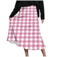 thumbnail image 2 of Gamivast Long Skirts for Women Fall High Waisted Elastic Waist Flared A Line Boho Floral Print Flowy Skirt Cute Trendy Casual Office Travel Midi Skirt, 2 of 7