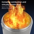 thumbnail image 7 of 20.5" Smokeless Fire Pit, Portable Stainless Steel Wood Burner with Air Switch & Ash Pan, 80% Less Smoke, Even Heat for Camping/Backyard, 7 of 7