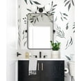 Moon Mirror 22"x30" Matte Black Pivot Mirror for Bathroom, Metal Frame