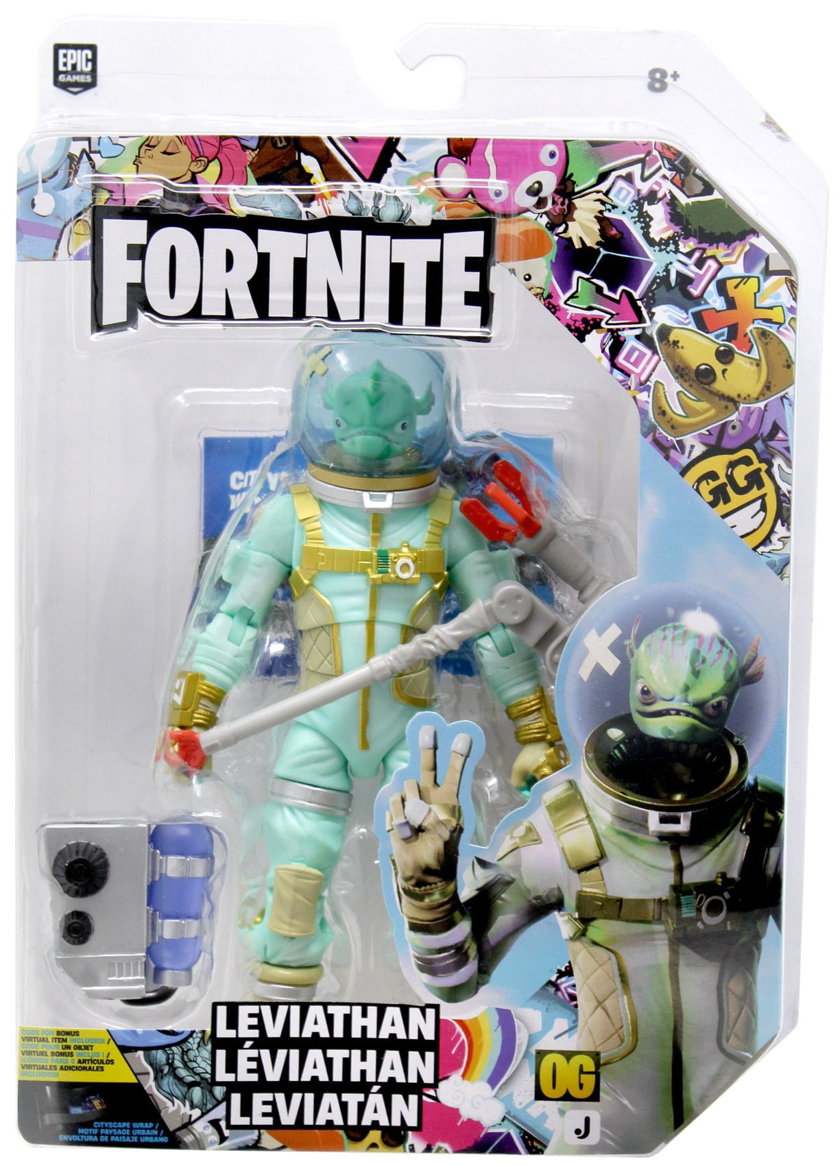 Jazwares Fortnite Legendary Series DJ Yonder Action Figure + code