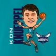 thumbnail image 4 of Men's Kon Knueppel Teal Charlotte Hornets Caricature T-Shirt, 4 of 4