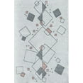 thumbnail image 2 of Mason Brooks Azure AZ15B Etched Glass Geometric Contemporary Ivory Area Rug, 5'0" X 7'0", 2 of 6