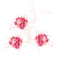 thumbnail image 3 of FENGGUIQU Set of 3 Fabric Bridal Wrist Garlands Rustic Wedding Accessories for Women, 3 of 8