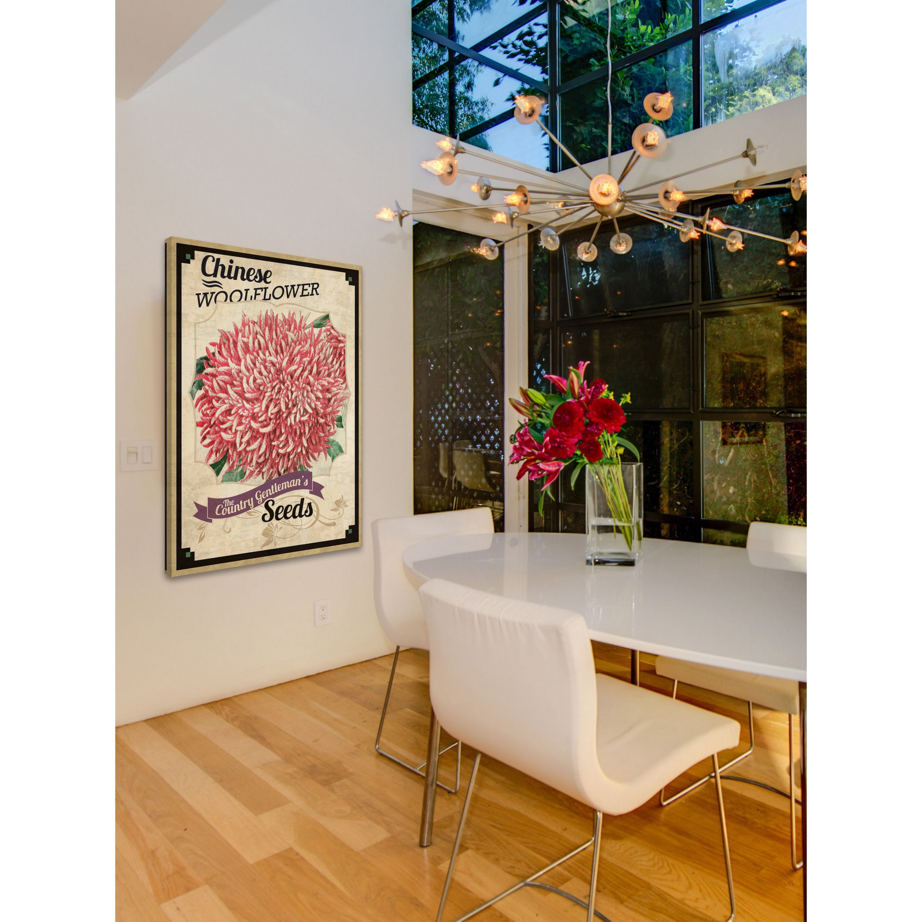 Marmont Hill "Flower Packet Woolflower" Painting Print on Canvas