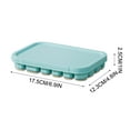 thumbnail image 3 of Tunhigl Silicone Ice Cube Tray with Lid - 22-Cell Leakproof Food-Grade Ice Maker for Home, Ice Cream & Popsicles - Durable, BPA-Free & Odor-Free Light Blue, 3 of 4