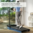 thumbnail image 5 of 3 in 1 Folding Treadmills for Home, 3.0HP Powerful and Quiet Under Desk Treadmill, 300 lbs Capacity Foldable Walking Pad Treadmill with Remote Control and Space Saving, Free Installation, 5 of 7