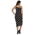 thumbnail image 4 of Inkmeso Womens Sexy Spaghetti Strap Dress Printed Bodycon Club Party Midi Dress, 4 of 7