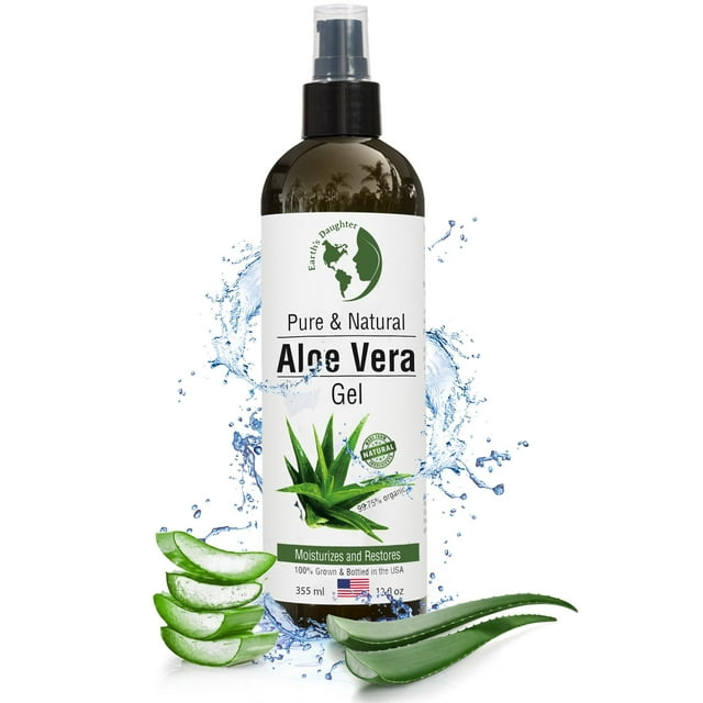 Gel de aloe vera Earth's Daughter, hidratante orgánico de 355 ml