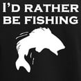 thumbnail image 3 of CafePress - Id Rather Be Fishing Pajamas - Women's Short Sleeve Print T-Shirt and Pants Dark Cotton Pajama Set, 3 of 7