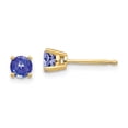 thumbnail image 1 of 14K Yellow Gold Tanzanite Earrings, 1 of 1