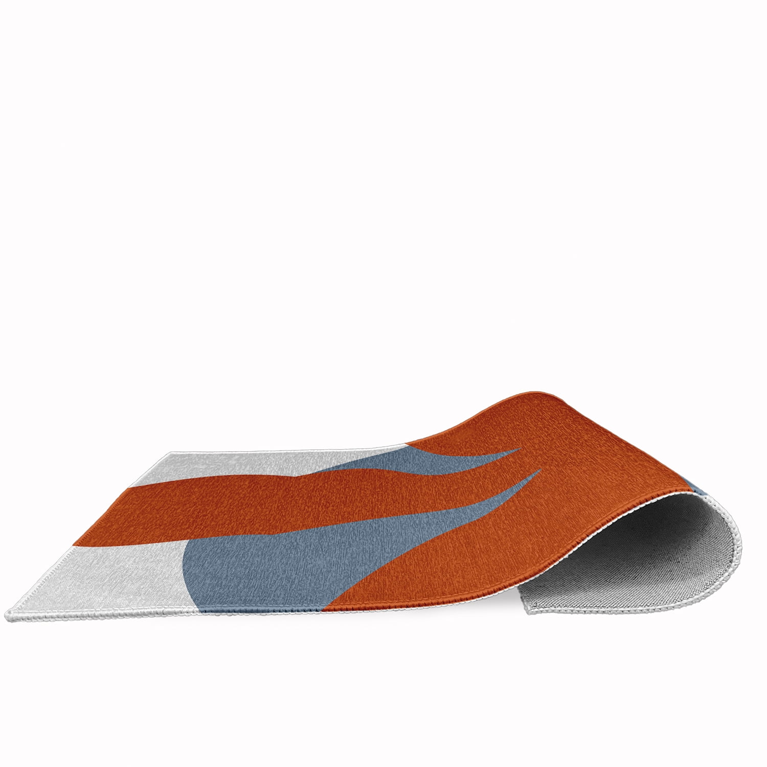4' x 6' Simply Daisy Bold Flower Modern & Contemporary Chenille Area Rug, Perfect Orange