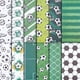 thumbnail image 1 of 24 hojas de papel para álbum de recortes de fútbol de 12 estilos, 30,5 x 30,5 cm, doble cara, con fondo decorativo de balón deportivo, 1 of 9
