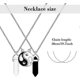 thumbnail image 5 of Collar BFF con 5 dijes de cristal, colgante de mejor amiga, collar de la amistad, collar de corazón a juego para parejas, regalos, 5 of 5