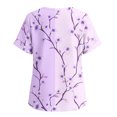 thumbnail image 5 of Kezqiaxn Plus Size Blouses for Women Floral Printed Short Sleeve Square Neckline Button Up Shirts Dressy Summer Tops, 5 of 8