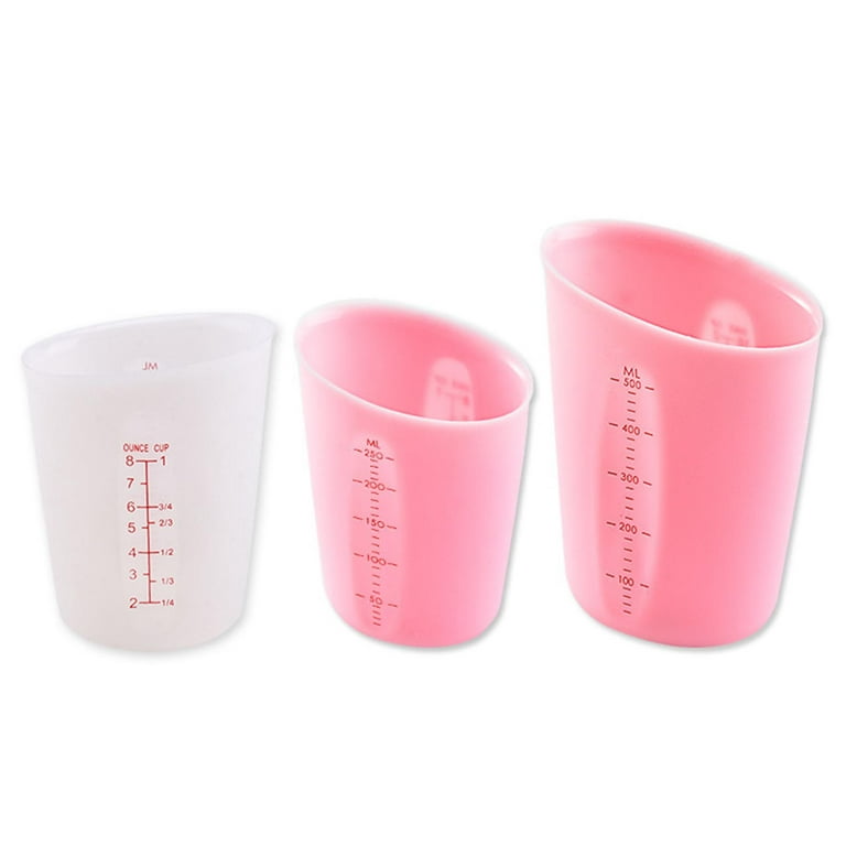 3 Piece Squeeze & Pour Silicone Measuring Cup Set