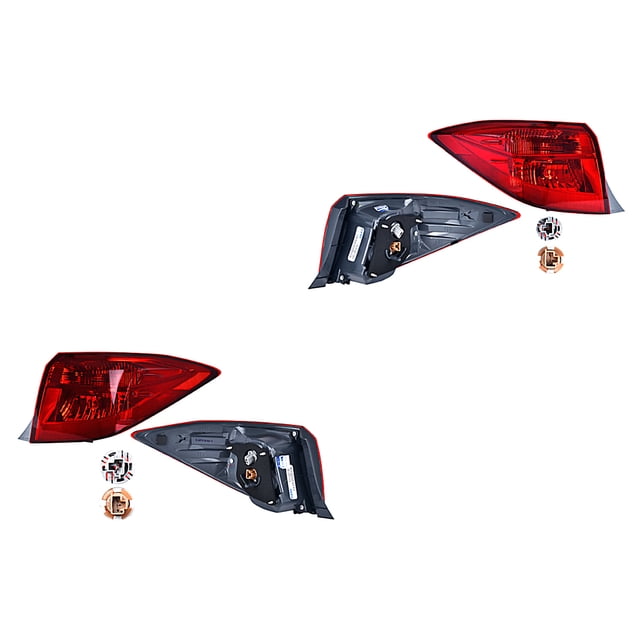 Par de Calaveras Corolla 2017 A 2019 Toyota Ext C/Leds DEPO .