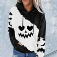 thumbnail image 3 of Halloween Hoodies for Women 2025 Funny Pumpkin Hoodie Long Sleeve Graphic Sweatshirt with Pockets Pullover Tops, 3 of 4