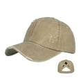 thumbnail image 2 of Outfmvch Beanie For Women Hat Fashion Women Men Breathable Beach Adjustable Baseball Cap Hip Hop Hat Sun Hat Baseball Cap Khaki One Size, 2 of 4
