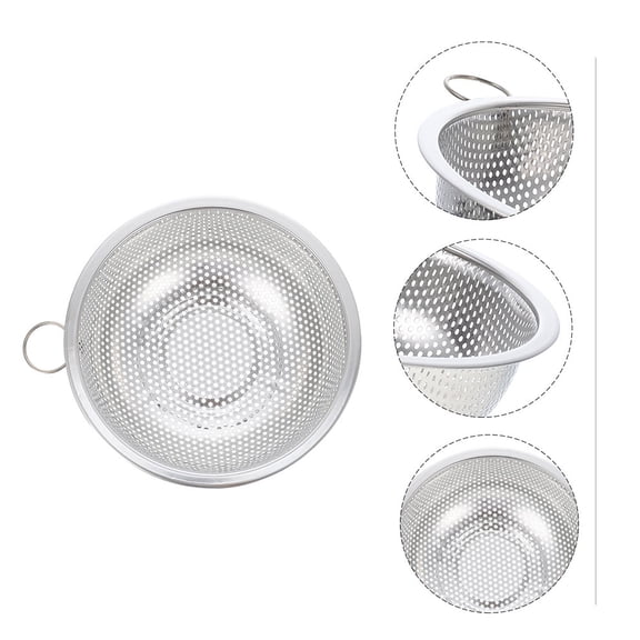 ibasenice Metal Strainer Basket for Kitchen Use, Ideal for Vegetable Draining and Rice Washing