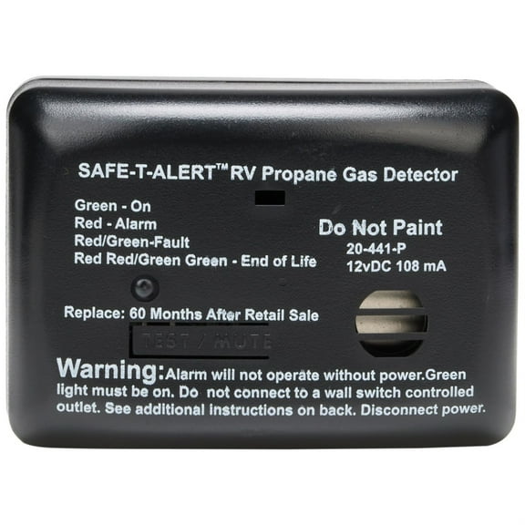 MTI Industries 12V 20 Series Safe-T-Alert Mini RV Propane/LP Gas Alarm