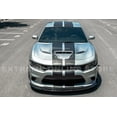 thumbnail image 2 of Replacement For 2015-Present Dodge Charger | SRT Track Style 4Pcs Front Bumper Lower Lip Splitter (ABS Plastic - Painted Glossy Black) FLIP-246-ABS, 2 of 12