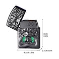 thumbnail image 3 of Black Intelligent Voice Control Electronic Lighter Usb Rechargeable Metal Windproof Lighter With Multiple Ignition Modes For Outdoor Indoor Use Kitchen Bbq Camping Gift For Men, 3 of 5