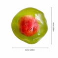 thumbnail image 3 of Slushy Apple Squishy with Red Pulp Filling, 1 Pack 3.5 Inch Green, for Kids and Adults Relaxation Toy, 3 of 7