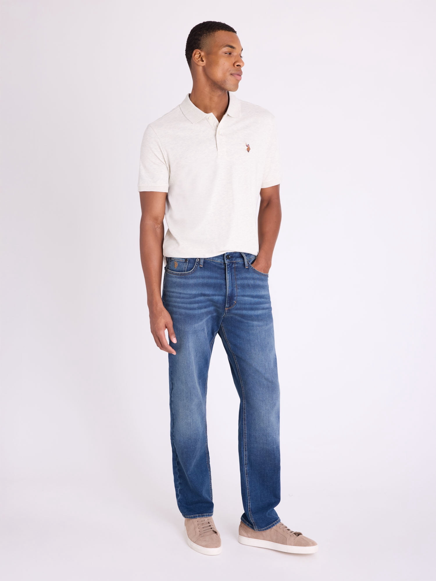 U.S. Polo Assn. Men's Relaxed Fit Knit Denim Jean