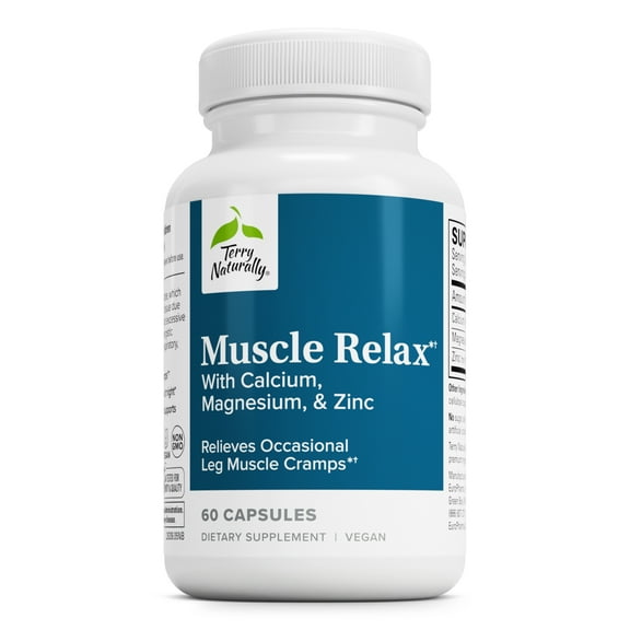 Terry Naturally Muscle Relax with Calcium Lactate - 60 Capsules