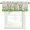 Pink Green, variant on Easter Rod Pocket Curtain Valance, Spring Easter Eggs Bunny Butterflies Wooden Grain Farmhouse Window Valance for Living Room, Bedroom, Kitchen 42"W x 12"L