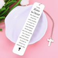 thumbnail image 4 of to My Sister in Christ Cross Bookmark Gifts, Secret Sister Gifts for Women Christian, Religious Gift for Female, Baptism Gift for Girls, Inspirational Bible Verse Bookmark, Birthday Gift, 4 of 6