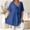 Blue, variant on Vivianyn HD Women's V Neck Swiss Dot Peplum Tops, Short Sleeve Loose Fit Tunic Blouses for Casual Wear,Khaki,Size XL-XXXXXL