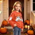 thumbnail image 6 of Fancifize Boys Girls Cute Ghost Graphic Fleece Sweatshirts, Halloween Holiday Print Pullover Tops for Kids 2-15 Years, 6 of 6