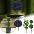thumbnail image 6 of Youmylove Artificial Boxwood Double Ball Topiary Trees Artificial Boxwood Ball Bush With Spikes Faux Topiary Tree Artificial Plants For Indoor Outdoor Home Porch Decor, 6 of 6