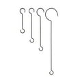 thumbnail image 4 of Achla Designs 30" L Black Wrought Iron Hook Extenders w/Twist (Set of 2), 4 of 4